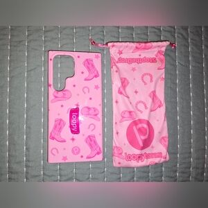 S24 Ultra Loopy Pink Western Phone Case
